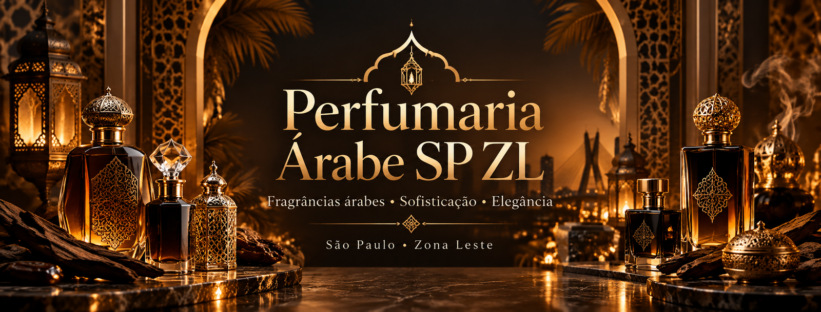 Perfumaria Árabe SP ZL em Ouro